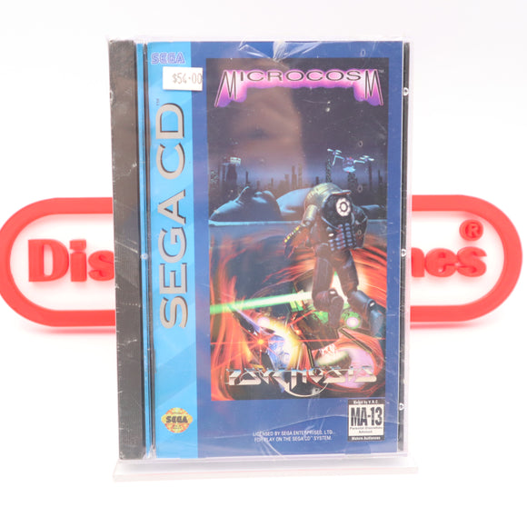 MICROCOSM - NEW & Factory Sealed with Authentic V-Overlap Seam! (Sega CD)