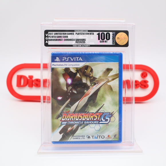 DARIUSBURST: CHRONICLE SAVIOURS - HIGHEST/PERFECT GRADED VGA 100 GEM MINT GOLD! NEW & Factory Sealed! (PlayStation PS VITA)