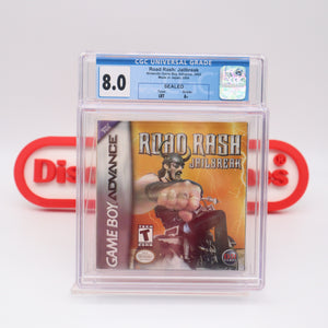 ROAD RASH: JAILBREAK - CGC GRADED 8.0 A+! NEW & Factory Sealed! (GBA Game Boy Advance)