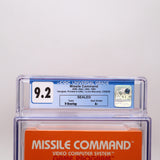 MISSILE COMMAND - CGC GRADED 9.2 A+! NEW & Factory Sealed! (Atari 2600)