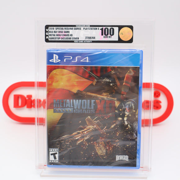 METAL WOLF CHAOS XD - PERFECT/HIGHEST GRADED VGA 100 GEM MINT GOLD! NEW & Factory Sealed! (PS4 PlayStation 4)