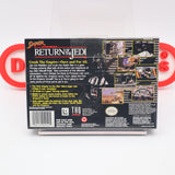 SUPER STAR WARS: RETURN OF THE JEDI - NEW & Factory Sealed with Authentic H-Overlap Seam! (SNES Super Nintendo)