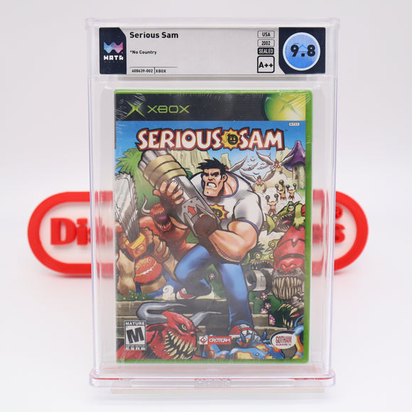 SERIOUS SAM - WATA GRADED 9.8 A++! NEW & Factory Sealed! (XBOX)