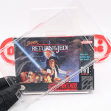 SUPER STAR WARS: RETURN OF THE JEDI - NEW & Factory Sealed with Authentic H-Overlap Seam! (SNES Super Nintendo)
