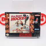 PRO SPORT HOCKEY (WATA POP ZERO!) - NEW & Factory Sealed with Authentic V-Seam! (SNES Super Nintendo)