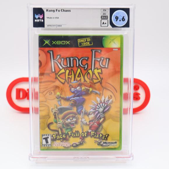 KUNG FU CHAOS - WATA GRADED 9.6 A+! NEW & Factory Sealed! (XBOX)