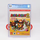 PRIMA'S OFFICIAL STRATEGY GUIDE: MARIO PARTY 2 II - NINTENDO 64 / N64 - CGC GRADED 8.5