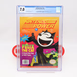 NES NINTENDO POWER ISSUE #40 - FELIX THE CAT COVER - CGC GRADED 7.0