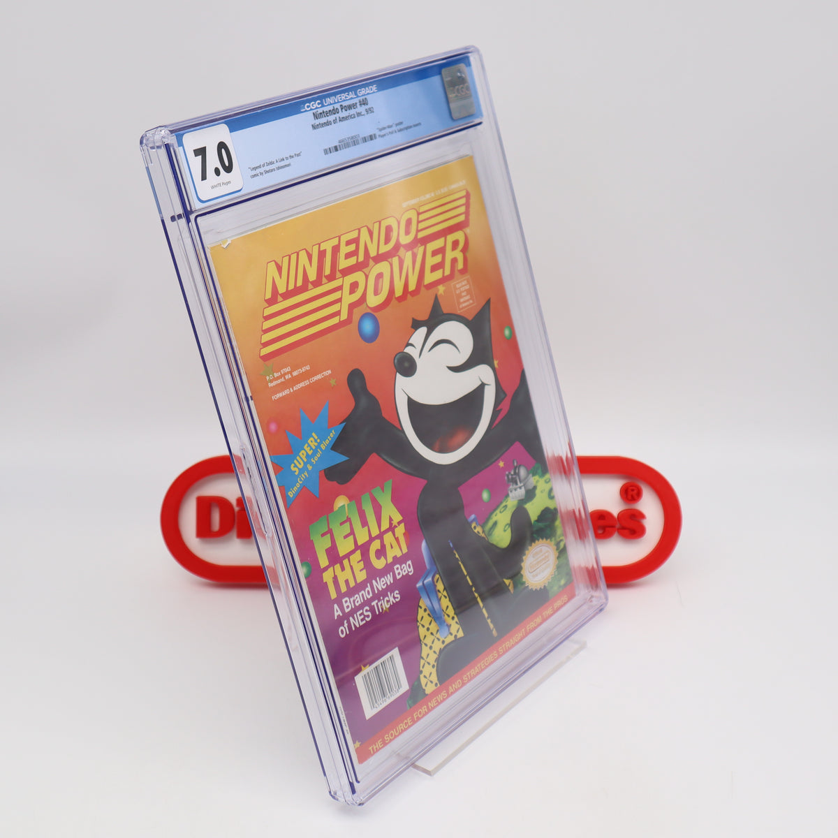 NES NINTENDO POWER ISSUE #40 - FELIX THE CAT COVER - CGC GRADED 7.0 ...