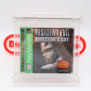 RESIDENT EVIL: DIRECTOR'S CUT - WATA FLAT-TOP GRADED 9.8 A+! NEW & Factory Sealed! (PS1 PlayStation 1)