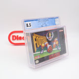 SUPER PLAY ACTION FOOTBALL - CGC GRADED 8.5 A+! NEW & Factory Sealed! (SNES Super Nintendo)