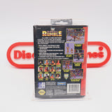 WWE / WWF ROYAL RUMBLE WRESTLING - NEW & Factory Sealed with Authentic V-Overlap Seam! (Sega Genesis)