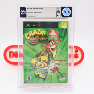 CRASH  BANDICOOT TWINSANITY / TWIN SANITY - WATA GRADED 9.6 A+! NEW & Factory Sealed! (XBOX)