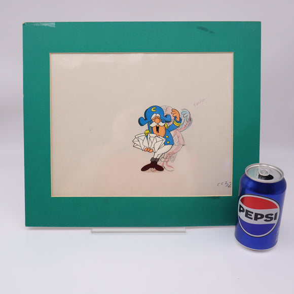 Original One-Of-A-Kind Hand-Painted Artwork: CAPTAIN CAP'N CRUNCH DRAWING & ANIMATION CEL!