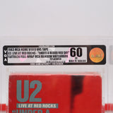 U2: LIVE AT RED ROCKS "UNDER A BLOOD RED SKY" - VGA GRADED 60 EX BRONZE! NEW & Factory Sealed with Authentic 3-Sided Seam! (VHS)