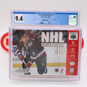 NHL BREAKAWAY 98 1998 HOCKEY - CGC GRADED 9.4 A++! NEW & Factory Sealed! (Nintendo 64 N64)