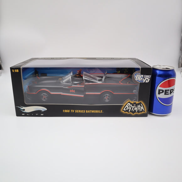 HOT WHEELS ELITE - LIMITED EDITION #0855 1:18 1966 TV SERIES BATMAN BATMOBILE - Authentic!