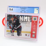 NHL BREAKAWAY 98 1998 HOCKEY - CGC GRADED 9.4 A++! NEW & Factory Sealed! (Nintendo 64 N64)