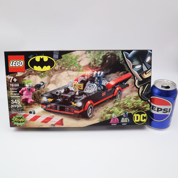 BATMAN CLASSIC TV SERIES BATMOBILE - 345 PIECE LEGO SET #76188 - NEW Authentic & Factory Sealed!