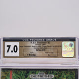 RBI / R.B.I. BASEBALL '93 1993 - WATA POP ZERO! CGC PEDIGREE GRADED 7.0 A+! NEW & Factory Sealed with Authentic V-Overlap Seam! (Sega Genesis)