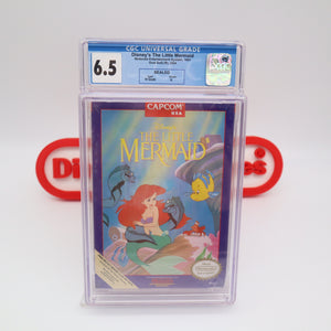 DISNEY'S THE LITTLE MERMAID - CGC GRADED 6.5 A! NEW & Factory Sealed with Authentic H-Seam! (NES Nintendo)