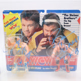 AUTOGRAPHED WCW THE STEINER BROTHERS TAG TEAM FIGURES - 1990 GALOOB - AFA GRADED 80 NM NEW Authentic & Factory Sealed! BECKETT AUTHENTICATED!