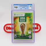 2014 FIFA WORLD CUP BRAZIL SOCCER - CGC GRADED 9.8 A+! NEW & Factory Sealed! (XBox 360)