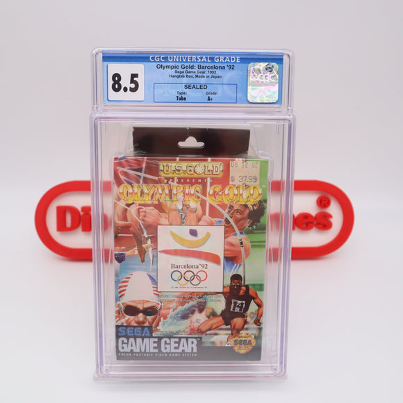 OLYMPIC GOLD: BARCELONA '92 1992 - CGC GRADED 8.5 A+! NEW & Factory Sealed! (Sega Game Gear)