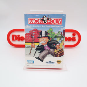 MONOPOLY - NEW & Factory Sealed with Authentic V-Overlap Seam! (Sega Genesis)