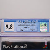 THEME PARK: ROLLER COASTER - CGC GRADED 9.8 A+! NEW & Factory Sealed! (PS2 PlayStation 2)