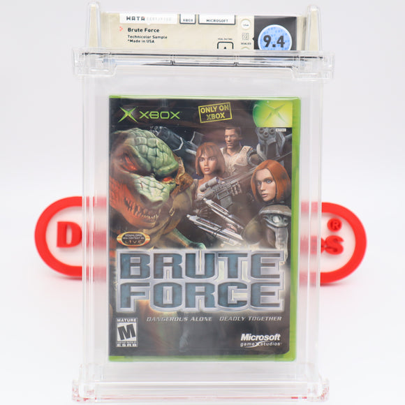 BRUTE FORCE - WATA GRADED 9.4 A! NEW & Factory Sealed! (XBOX) TECHNICOLOR SAMPLE!