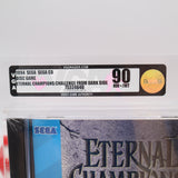ETERNAL CHAMPIONS: CHALLENGE FROM THE DARK SIDE - VGA GRADED 90 MINT GOLD! NEW & Factory Sealed! (Sega CD)