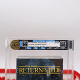 STAR WARS: RETURN OF THE JEDI with FOX VIDEO WATERMARKS! IGS GRADED UNCIRCULATED 9.5 GEM BOX & 9.5 GEM SEAL! NEW & Factory Sealed with Authentic V-Overlap Seam! (VHS)