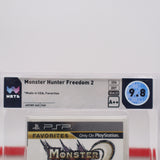 MONSTER HUNTER FREEDOM 2 II - WATA GRADED 9.8 A++! NEW & Factory Sealed! (PSP PlayStation Portable)