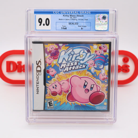 KIRBY: MASS ATTACK - CGC GRADED 9.0 A+! NEW & Factory Sealed! (Nintendo DS)