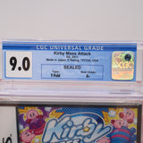 KIRBY: MASS ATTACK - CGC GRADED 9.0 A+! NEW & Factory Sealed! (Nintendo DS)