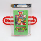 TMNT / TEENAGE MUTANT NINJA TURTLES: INVASION OF THE TURTLE SNATCHERS - IGS GRADED 8 BOX & 9.5 GEM SEAL! NEW & Factory Sealed with Authentic V-Overlap Seam! (VHS)