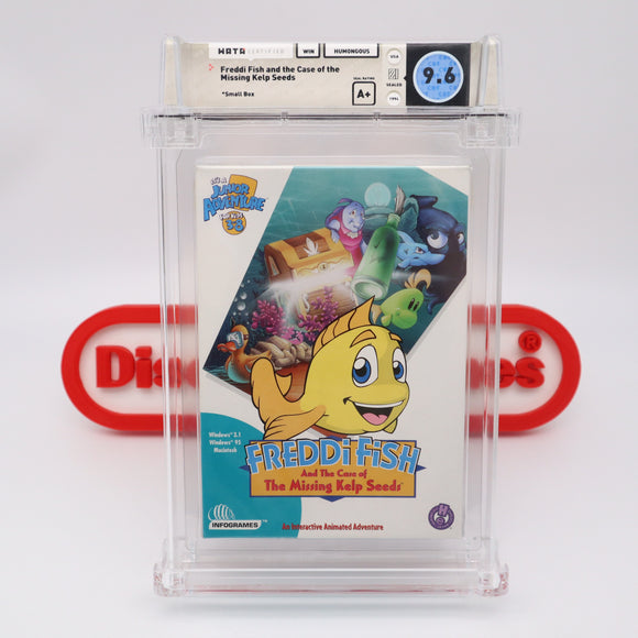 FREDDI FISH AND THE CASE OF THE MISSING KELP SEEDS - WATA GRADED 9.6 A+! NEW & Factory Sealed! (PC Computer Game)