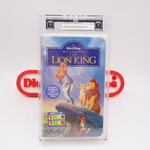 DISNEY'S MASTERPIECE THE LION KING - IGS GRADED 9.0 BOX 9.0 SEAL! NEW & Factory Sealed! (VHS)