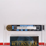 STAR WARS: RETURN OF THE JEDI with FOX VIDEO WATERMARKS! IGS GRADED UNCIRCULATED 9.5 GEM BOX & 9.5 GEM SEAL! NEW & Factory Sealed with Authentic V-Overlap Seam! (VHS)