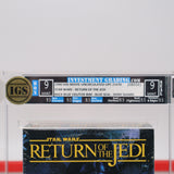 STAR WARS: RETURN OF THE JEDI - IGS GRADED 9 BOX & 9 SEAL! NEW & Factory Sealed with Authentic V-Overlap Seam! (VHS)