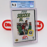 FIFA SOCCER 95 1995 SOCCER - CGC GRADED 9.2 B NEW & Factory Sealed! (Sega Genesis)