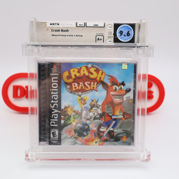 CRASH BASH / BANDICOOT - WATA GRADED 9.6 A+! NEW & Factory Sealed! (PS1 PlayStation 1)