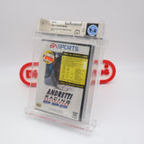 MARIO ANDRETTI RACING - WATA GRADED 9.6 A! NEW & Factory Sealed! (Sega Genesis)