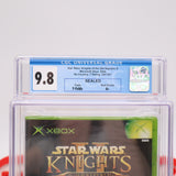 STAR WARS: KNIGHTS OF THE OLD REPUBLIC II 2 - CGC GRADED 9.8 A+! NEW & Factory Sealed! (XBOX)
