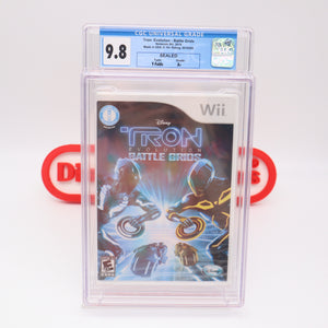 TRON EVOLUTION: BATTLE GRIDS - WATA GRADED 9.8 A+! NEW & Factory Sealed! (Nintendo Wii U)