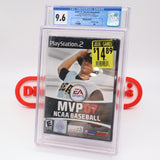 MVP 07 2007 NCAA BASEBALL - CGC GRADED 9.6 A+! NEW & Factory Sealed! (PS2 PlayStation 2)