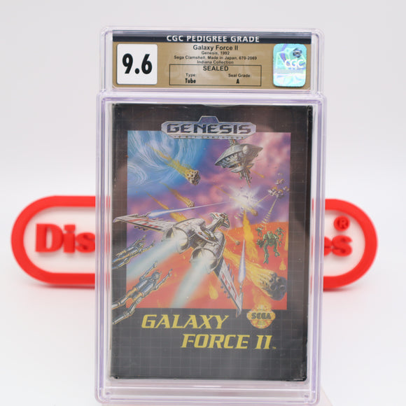 GALAXY FORCE II 2 - CGC PEDIGREE GRADED 9.6 A! NEW & Factory Sealed! (Sega Genesis)