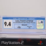 LUXOR: PHARAOH'S CHALLENGE - LAS VEGAS CASINO GAME - CGC GRADED 9.4 A++! NEW & Factory Sealed! (PS2 PlayStation 2)