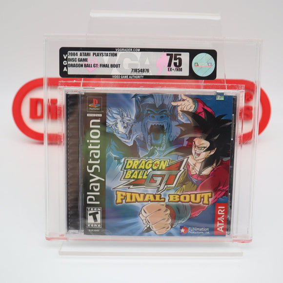 DRAGON BALL GT: FINAL BOUT - VGA GRADED 75 NM+ SILVER! NEW & Factory Sealed! (PS1 PlayStation 1)